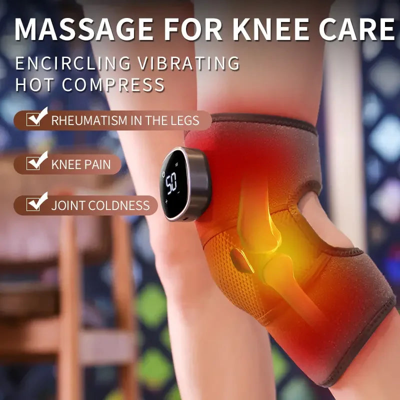 Adjustable Electric Vibrations Heated Knee Massager - Wanderers Vault