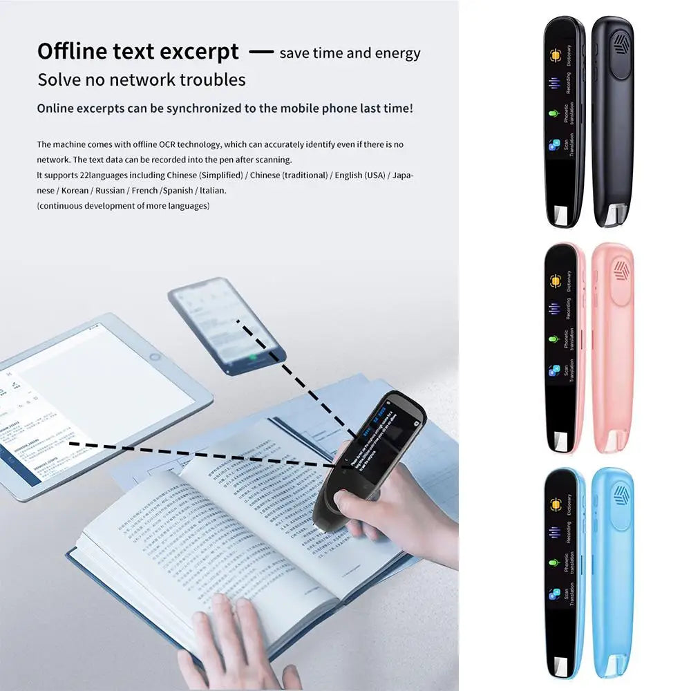 Smart Translation Pen with Scanner, Dictionary, & Text-to-Speech technology