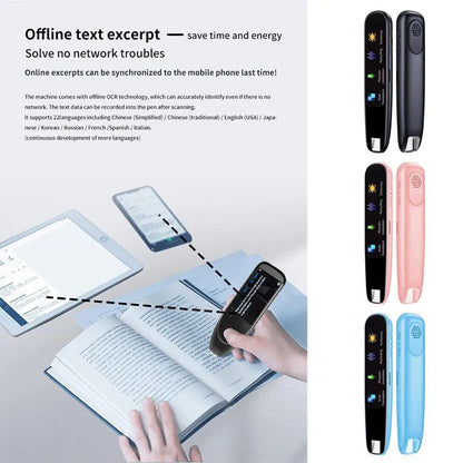 Smart Translation Pen with Scanner, Dictionary, & Text-to-Speech technology